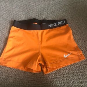 Women’s large- Nike Pro spandex shorts.